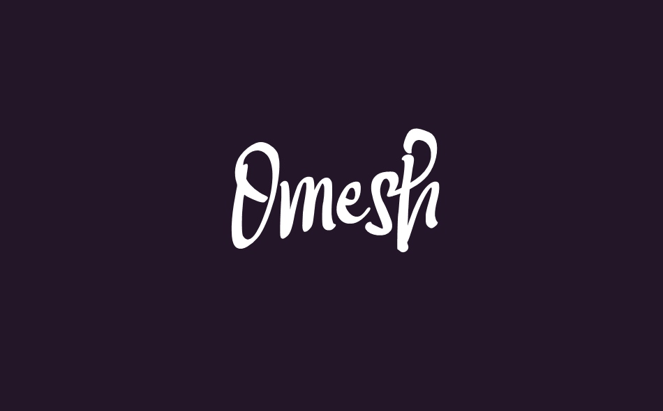 Omesh font big