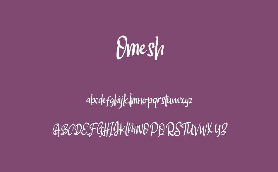 Omesh font