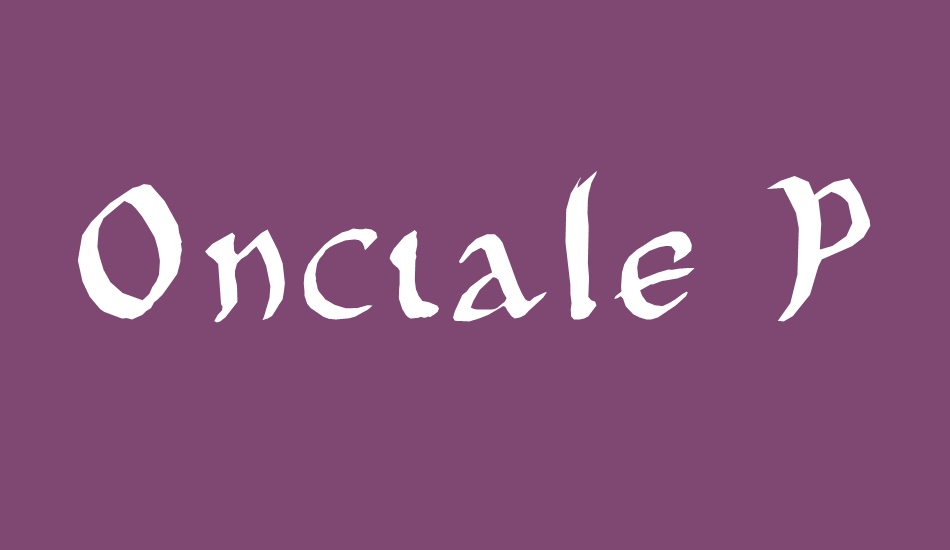 onciale-phf font big