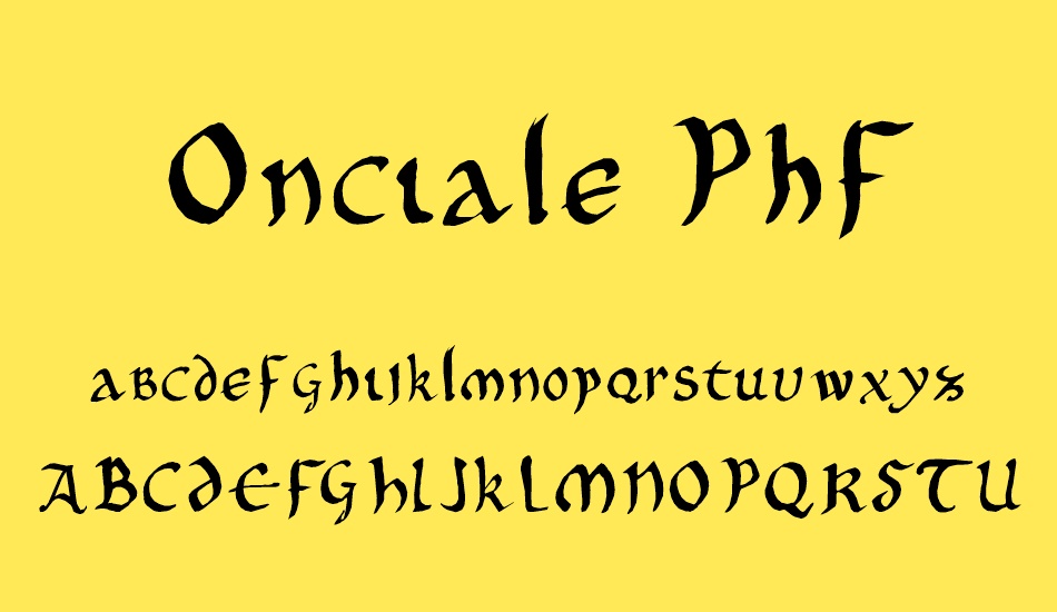 onciale-phf font