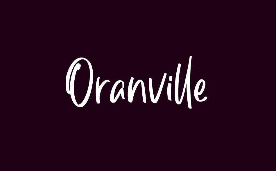 Oranville font big