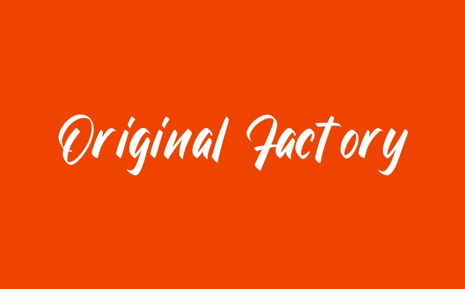 Original Factory font big