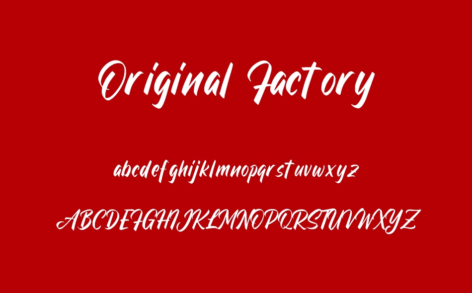 Original Factory font