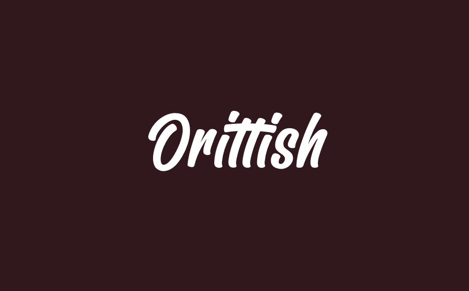 Orittish font big