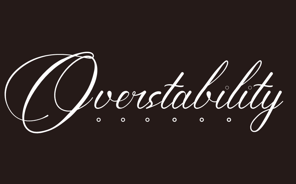 Overstability font big