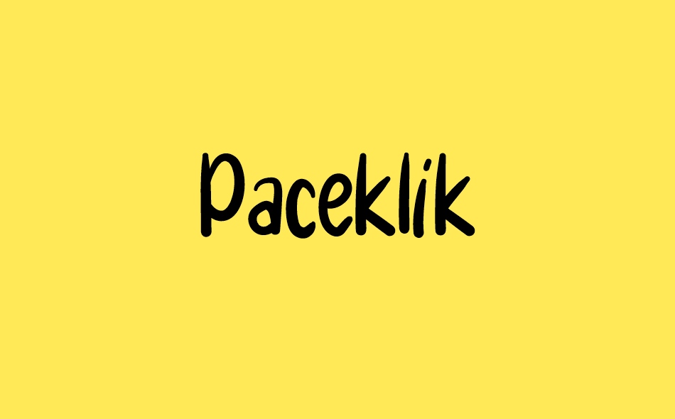 Paceklik font big