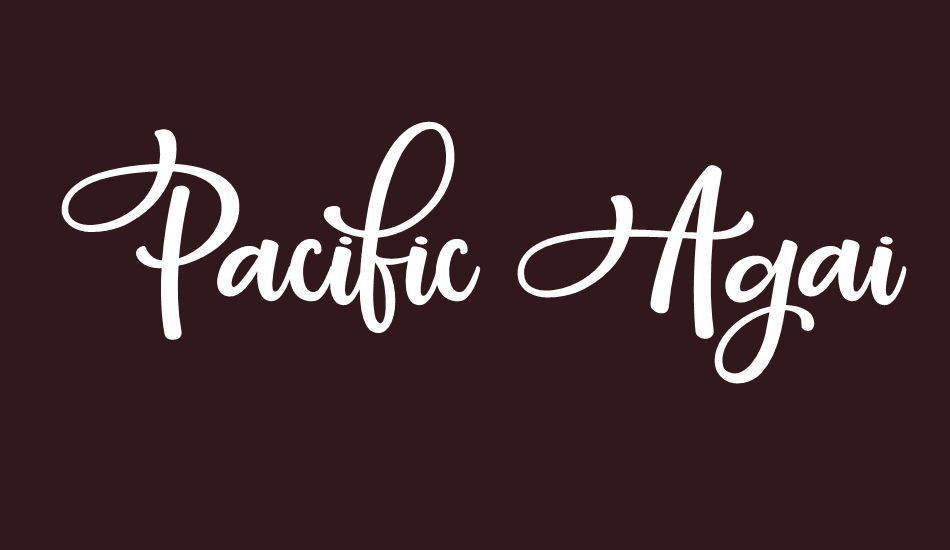 Pacific Again font big