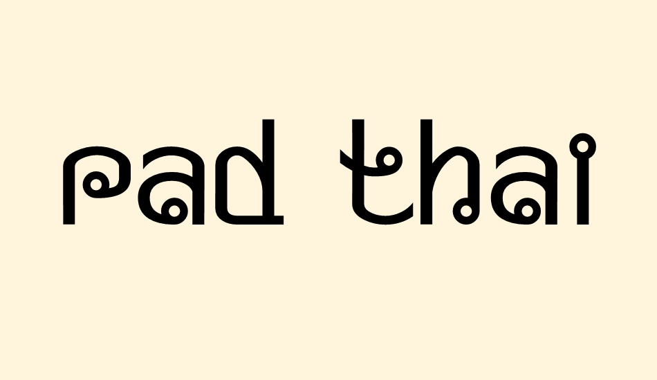 Pad Thai font big