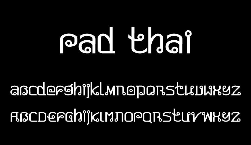 Pad Thai font