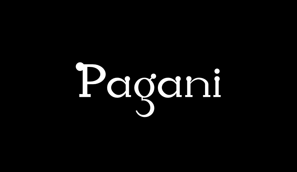 Pagani font big