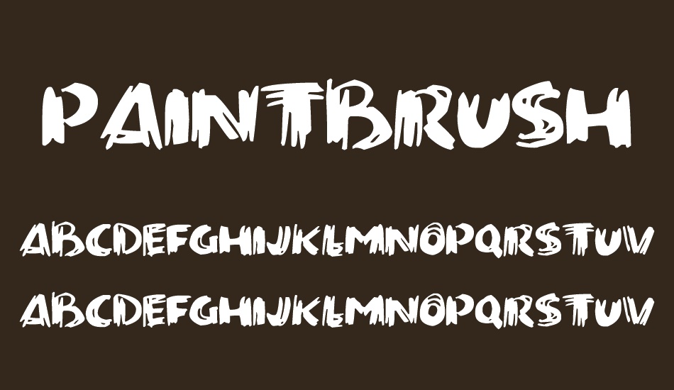 paintbrush font