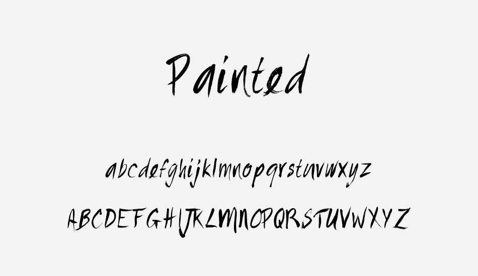 Painted font