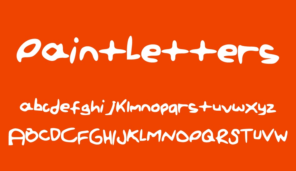 PaintLetters font