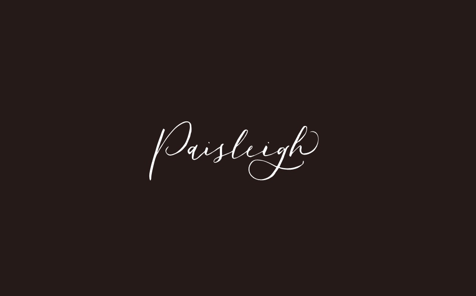 Paisleigh font big