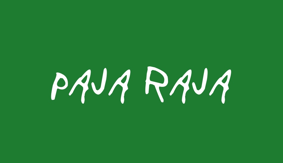 Paja Raja font big