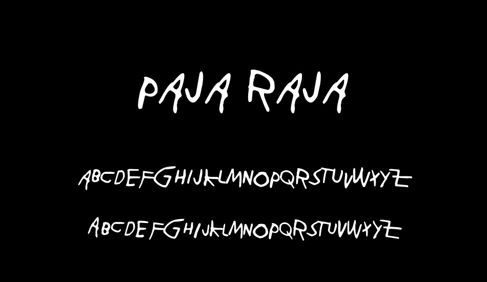 Paja Raja font