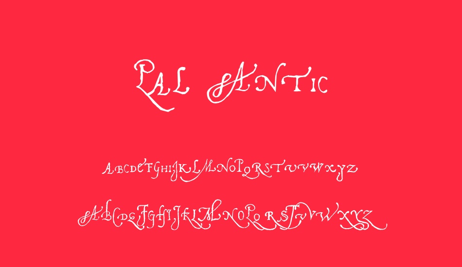 Pal Antic font