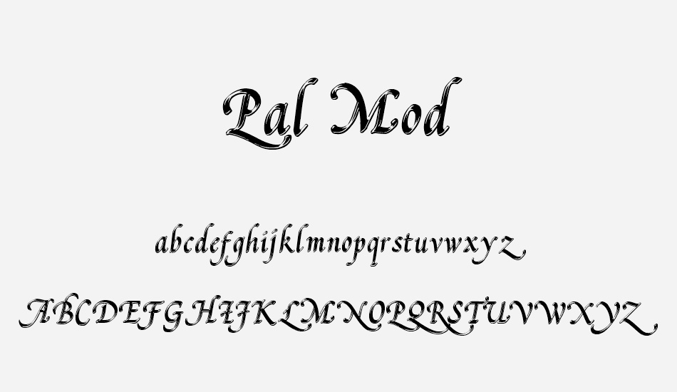 Pal Mod font