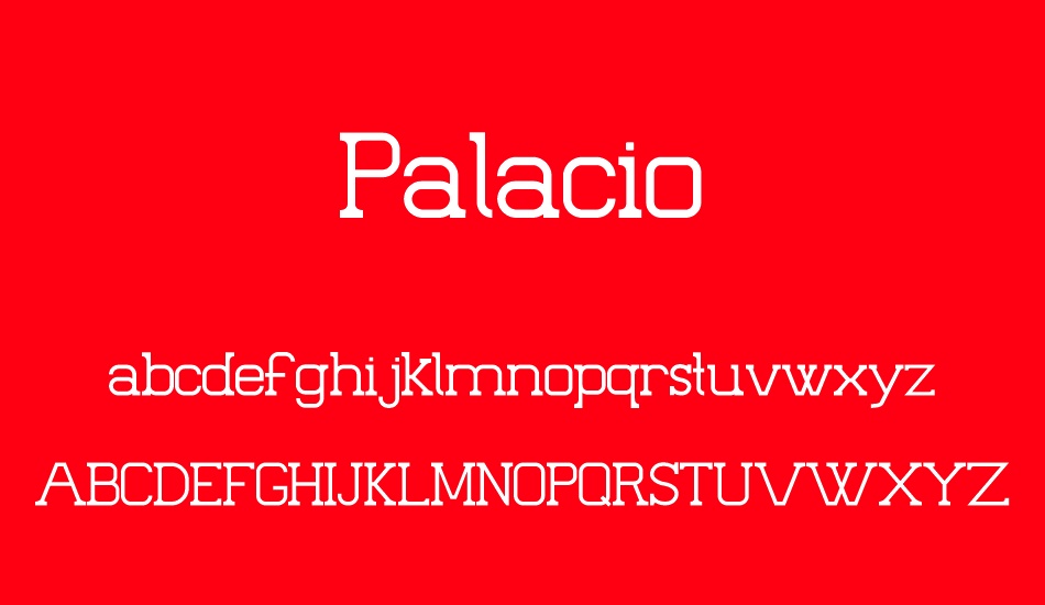 Palacio font