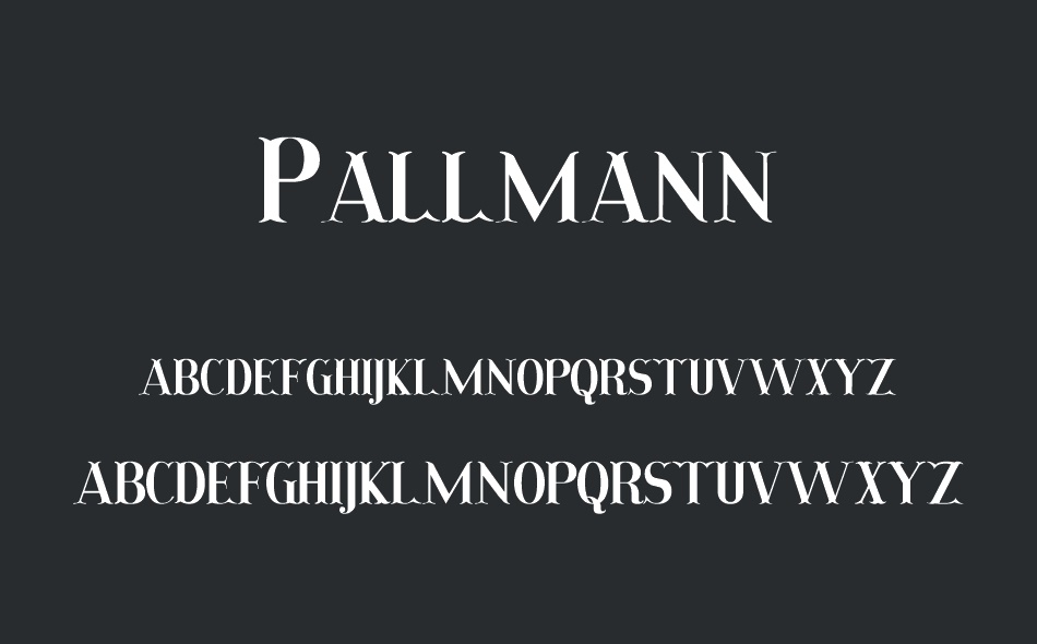 Pallmann font