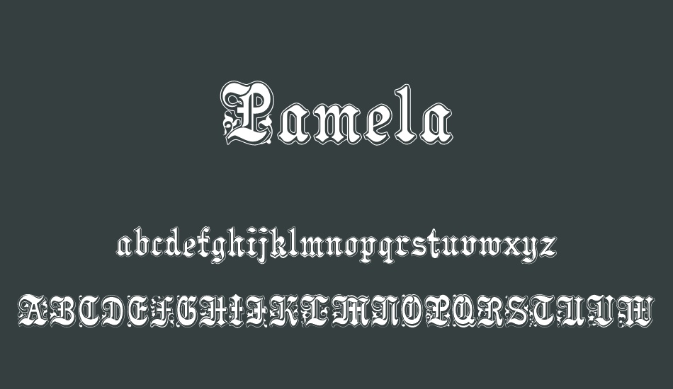 Pamela free font