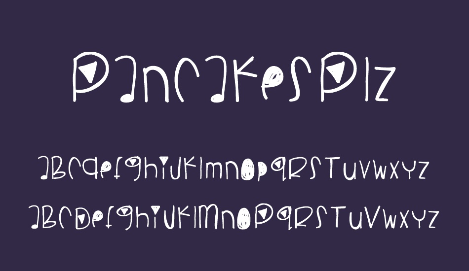 PancakesPlz font