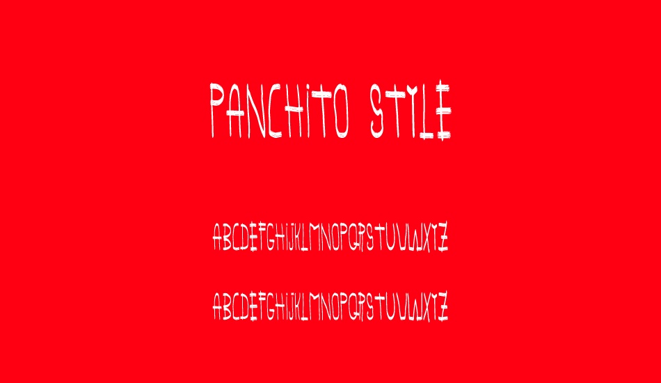 panchito style font