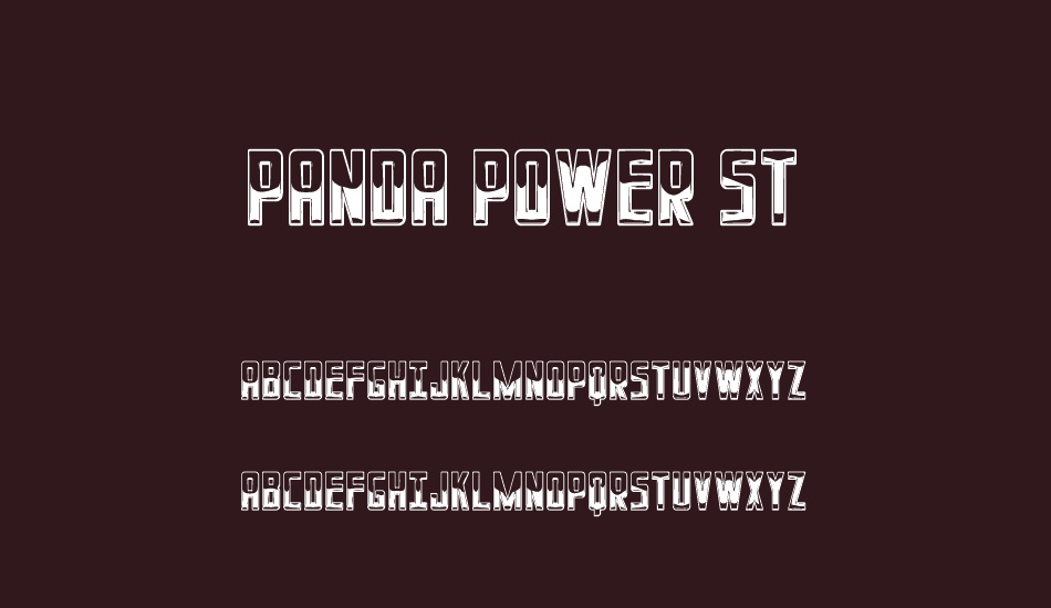 Panda Power St font