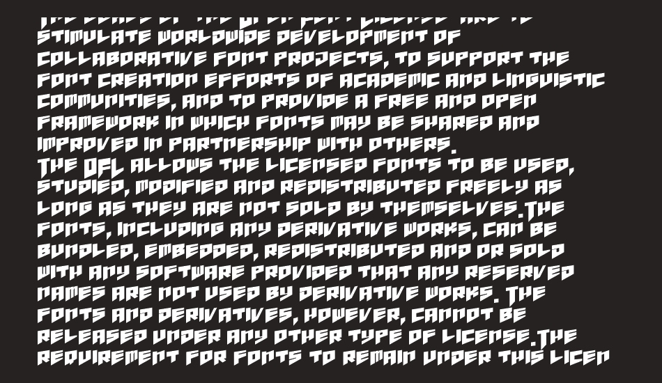 pandora limiter font 1