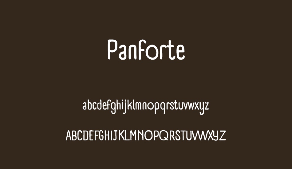 Panforte font