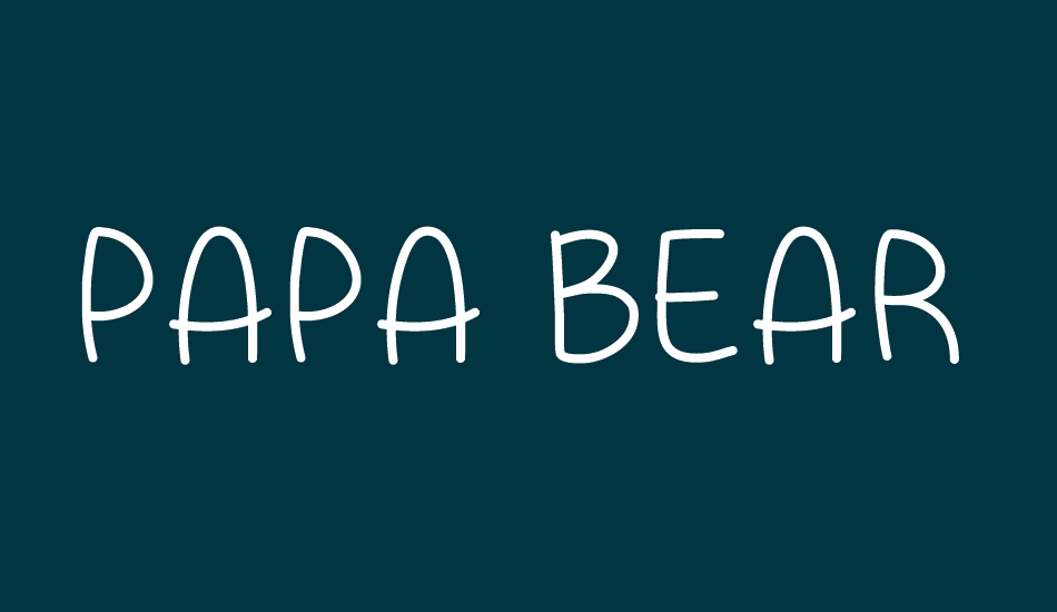 Papa Bear font big