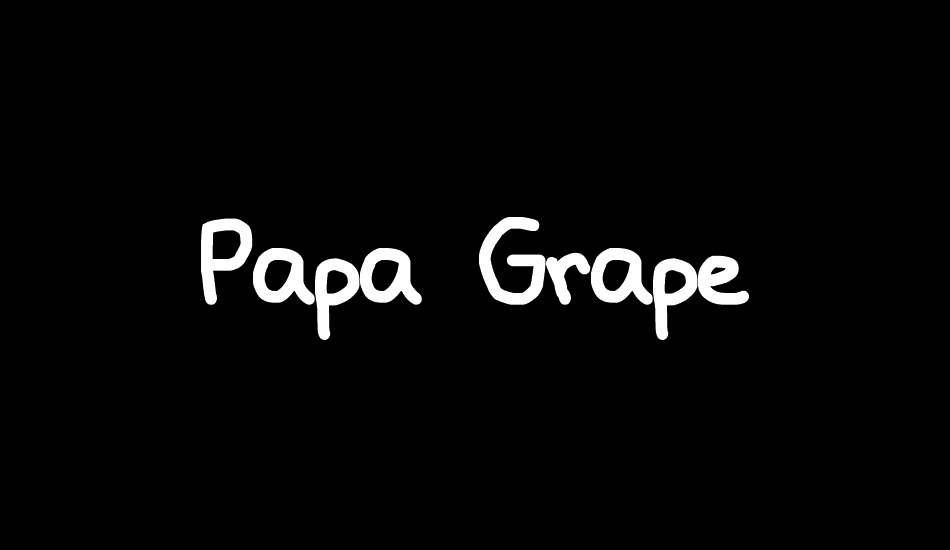 Papa Grape font big