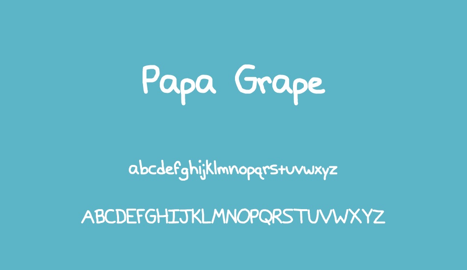 Papa Grape font