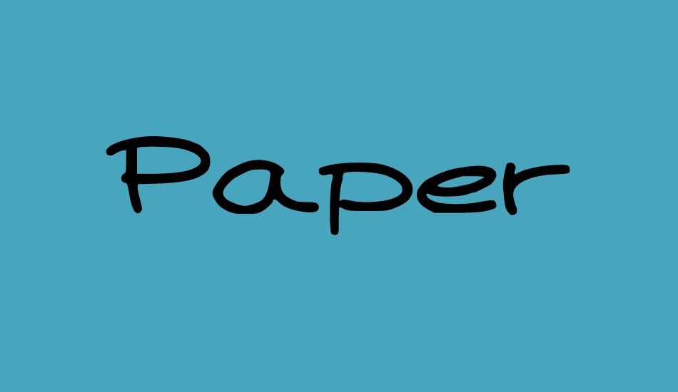 Paper Plane font big