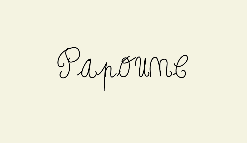 Papoune font big