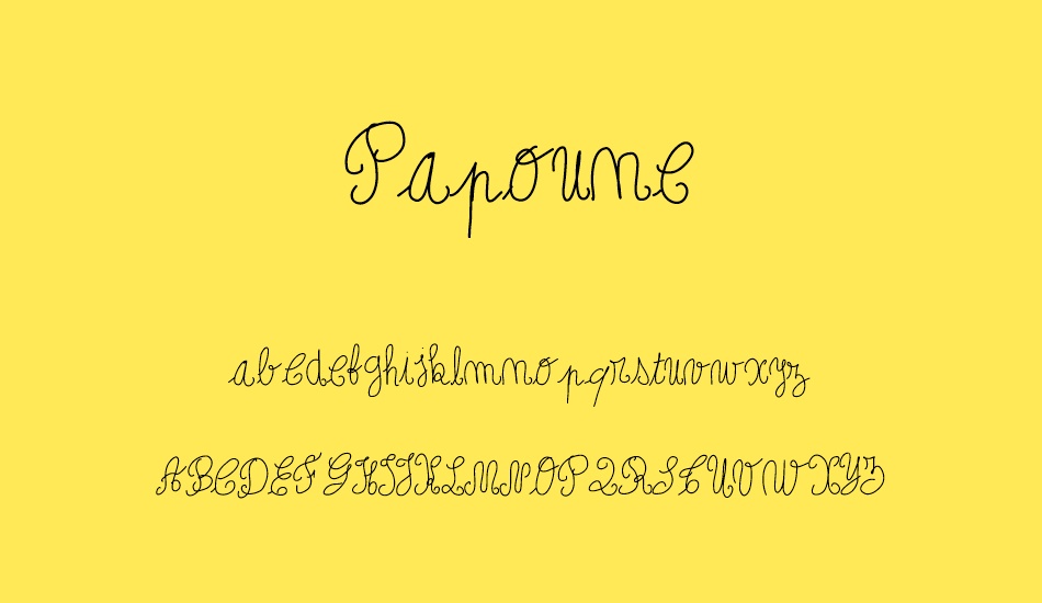 Papoune font