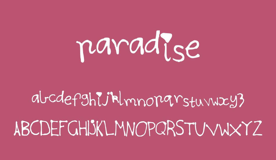 paradise font