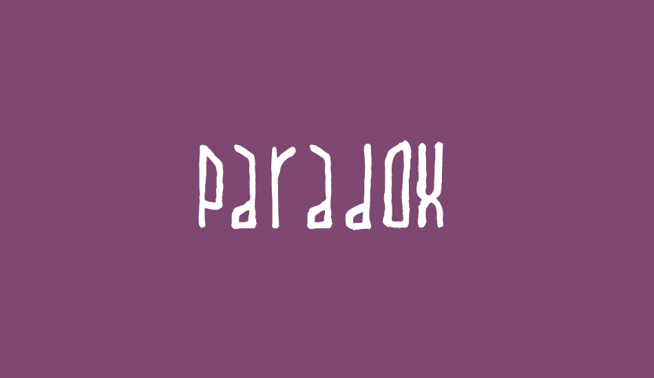 Paradox font big