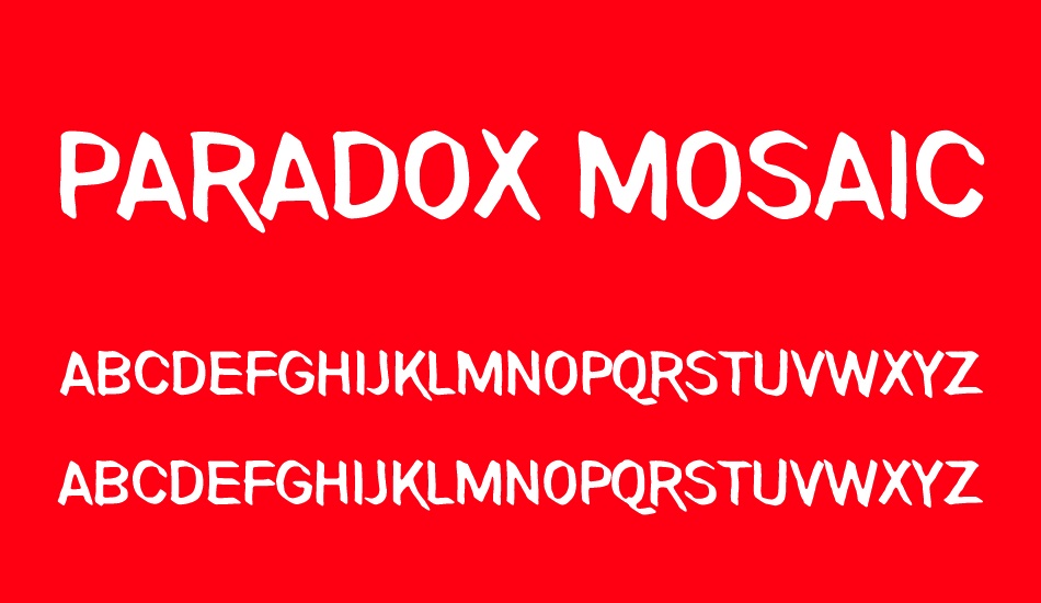 Paradox Mosaic font