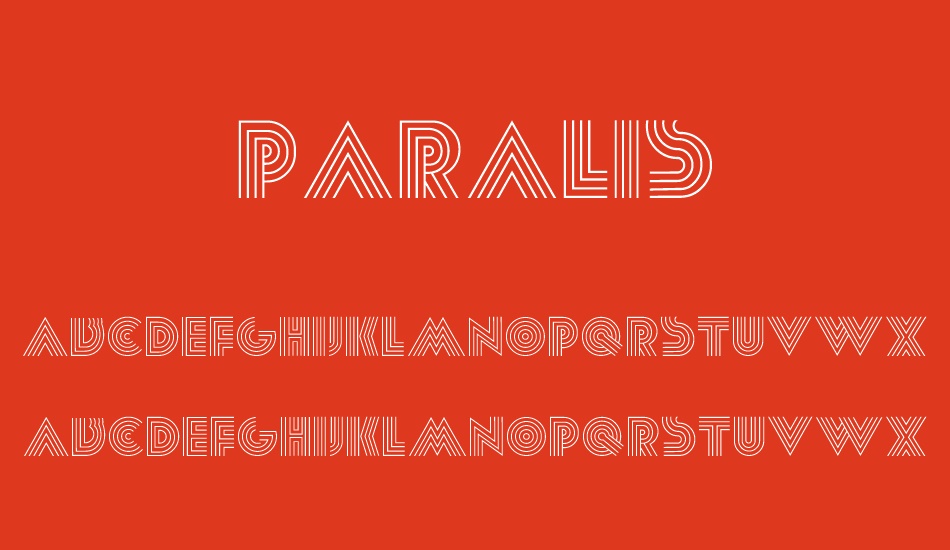 Paralis font