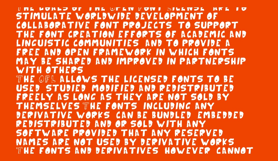 Paranoid Rabbit font 1