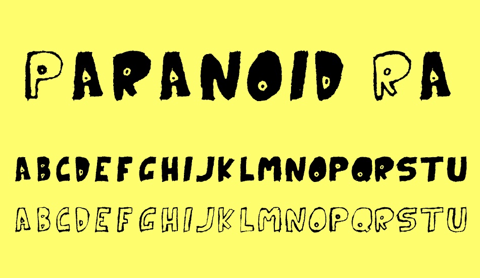 Paranoid Rabbit font