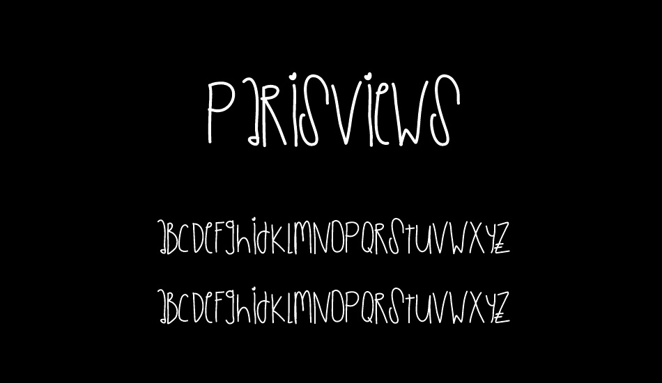 ParisViews font