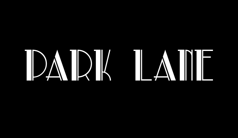 Park Lane NF font big