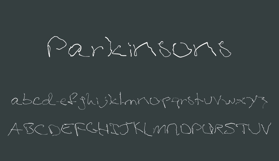 Parkinsons font