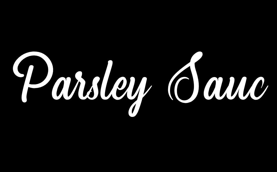 Parsley Sauce font big