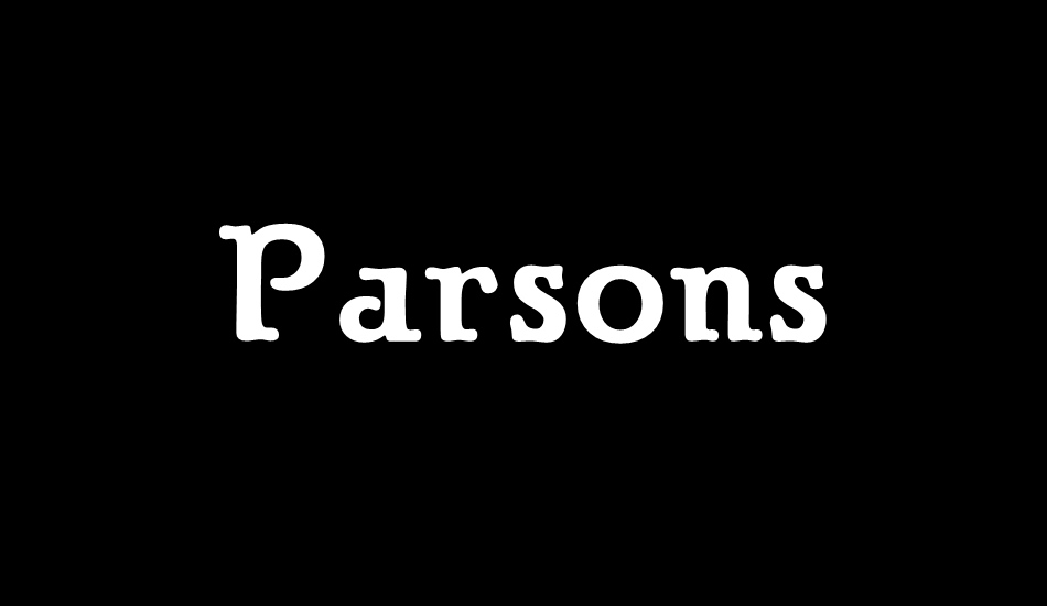 Parsons font big