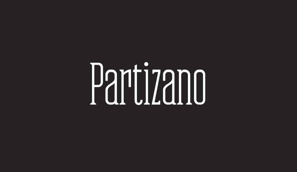 Partizano font big