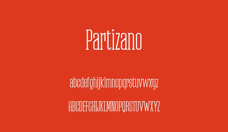 Partizano font