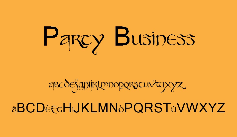 Party Business font